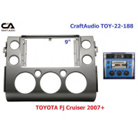 Рамка перехідна CraftAudio TOY-22-188 TOYOTA Fj Cruiser 2007+ 9" Рамка перехідна CraftAudio TOY-22-188 TOYOTA Fj Cruiser 2007+ 9"