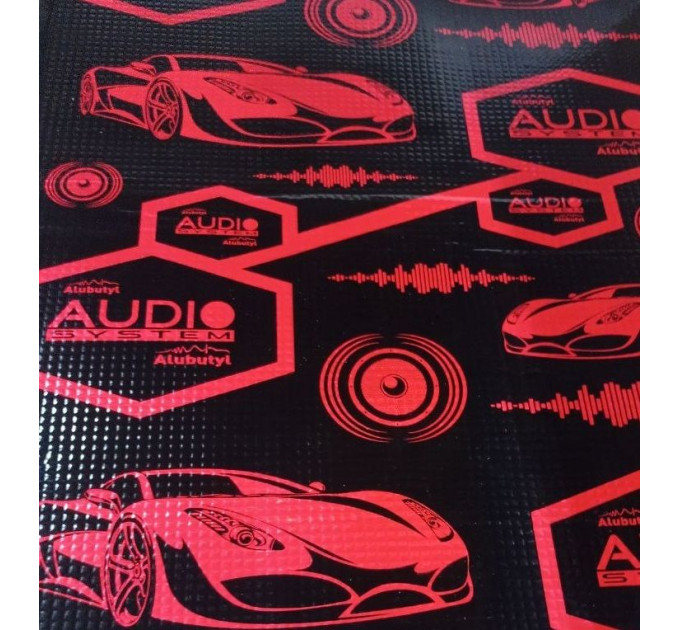 Вібропоглинаючий матеріал Audio-System Alubutyl 2000 v3 2.0 мм (0,7х0,5)