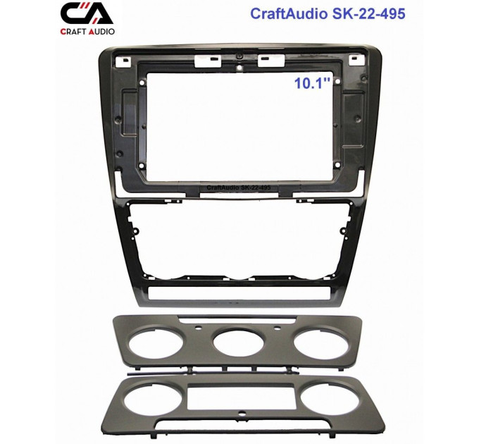 Рамка перехідна CraftAudio SK-22-495 SKODA Yeti 2009-2017