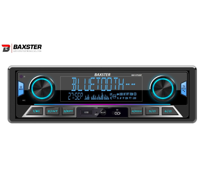 Автомагнітола BAXSTER BSF-5752BT Multicolor RGB/BT/SWI