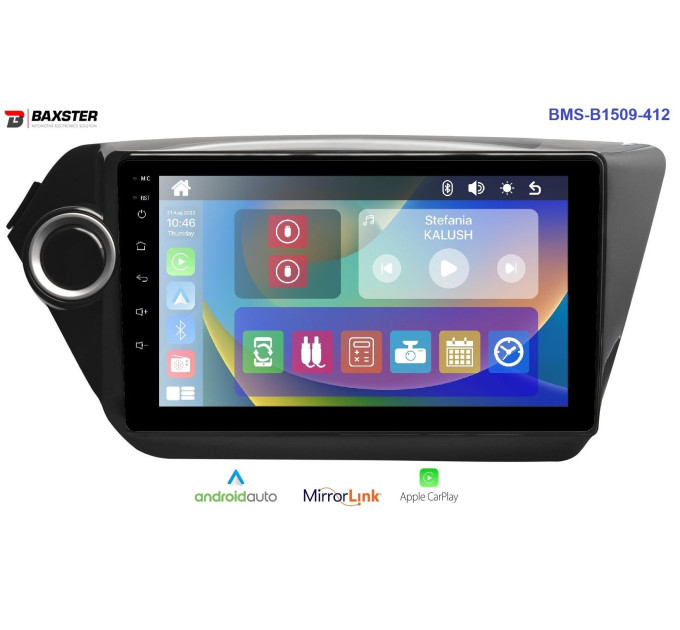 Штатна магнітола Baxster BMS-B1509-412 KIA Rio, K2 11-17