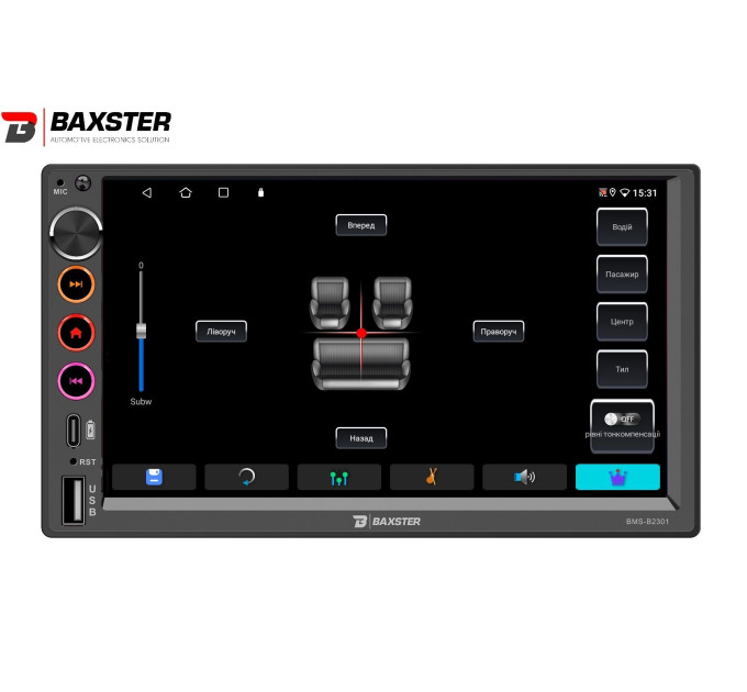 Автомагнітола Baxster BMS-B2301 Android 10 2/32