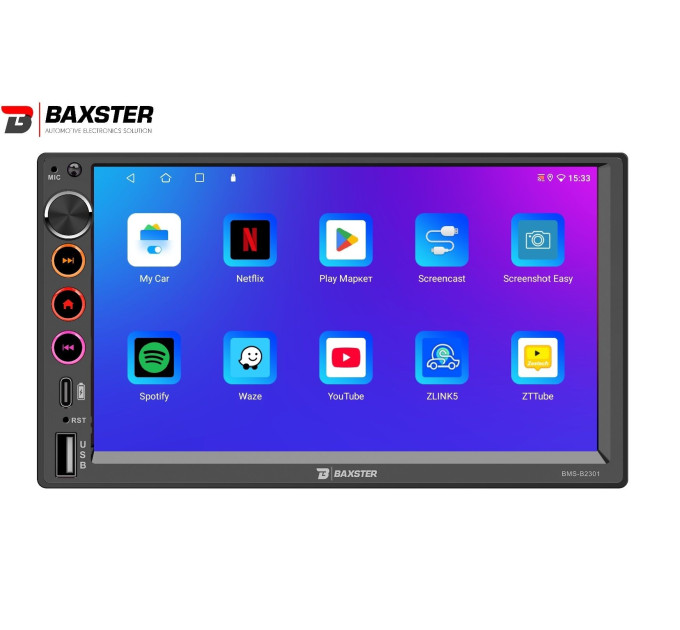 Автомагнітола Baxster BMS-B2301 Android 10 2/32