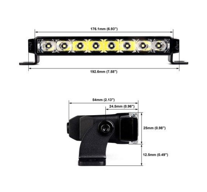 Світлодіодна фара Aled SLD-1007SP 40W 6000K (дальнє світло/денні ходові вогні) (1 шт)