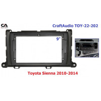 Рамка перехідна CraftAudio TOY-22-202 Toyota Sienna 2010-2014 9" Рамка перехідна CraftAudio TOY-22-202 Toyota Sienna 2010-2014 9"