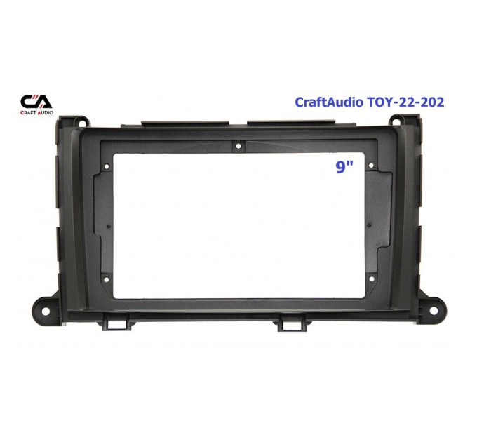 Рамка перехідна CraftAudio TOY-22-202 Toyota Sienna 2010-2014 9"