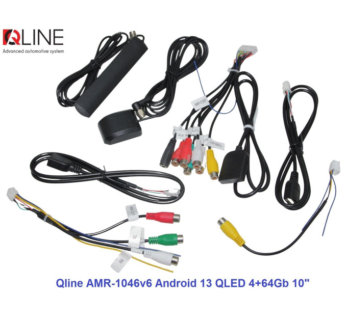 Автомагнітола Qline AMR-1046v6 Android 13 QLED 4+64Gb 10"