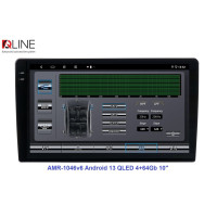 Автомагнітола Qline AMR-1046v6 Android 13 QLED 4+64Gb 10"