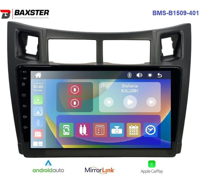Штатна магнітола Baxster BMS-B1509-401 Toyota Yaris, Vitz, Platz 05-10