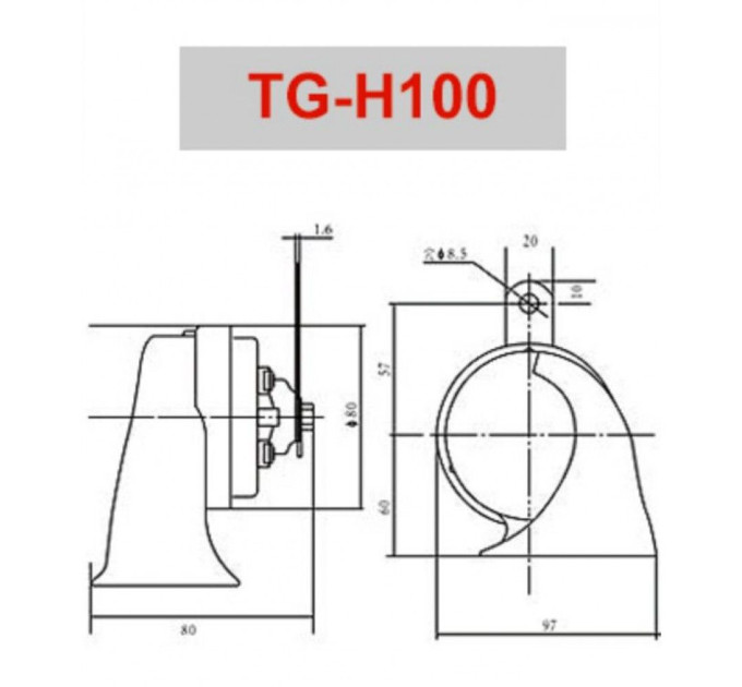 Звуковий сигнал TIGER HORN TG-H100