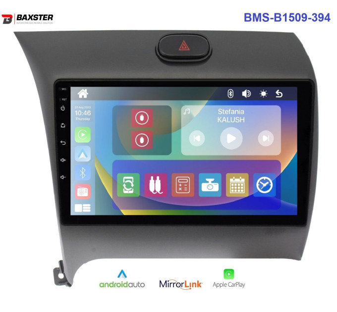 Штатна магнітола Baxster BMS-B1509-394 KIA Cerato 12-19 / Forte 13-18 / K3 12-18