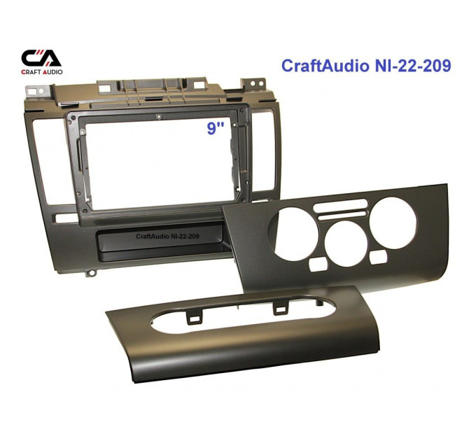 Рамка перехідна CraftAudio NI-22-209 NISSAN Tiida 2004-2011 9"