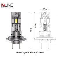 Світлодіодні лампи Qline SA (Small Active) H7 6000K Світлодіодні лампи Qline SA (Small Active) H7 6000K