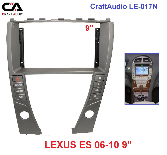 Рамка перехідна з проводкою CraftAudio LE-017N LEXUS ES 06-10 9"