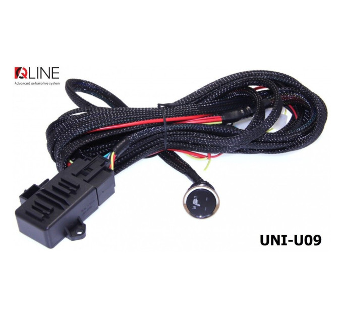 Кнопка підігріва сидінь QLine Fiber UNI-U09 (2 сидіння)
