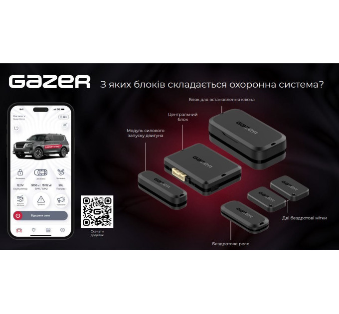 Автосигналізація Gazer S5 Jab
