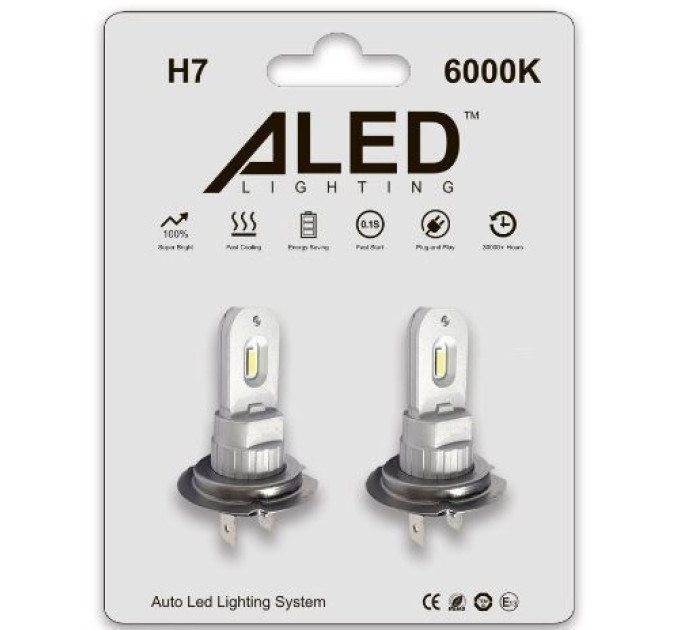 Світлодіодні лампи ALed H7 6000K 13W H7A01