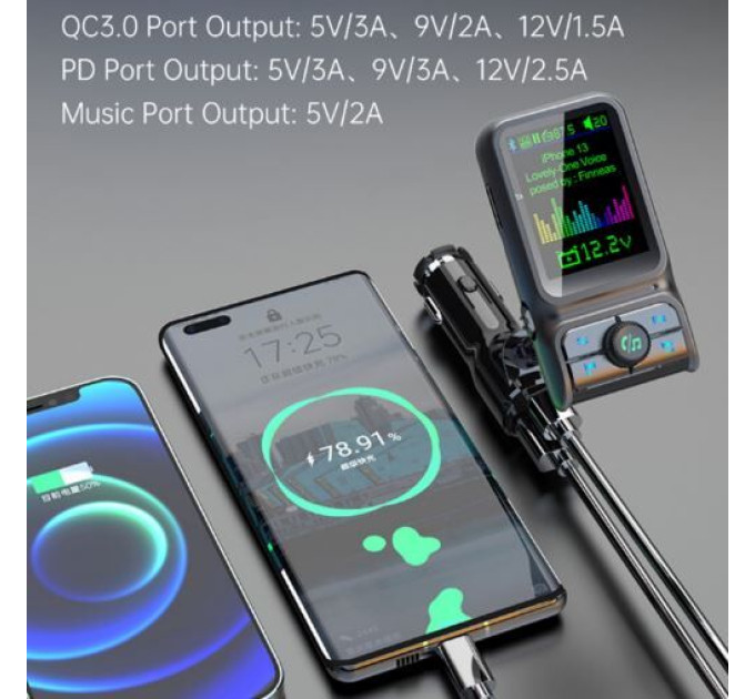 FM-трансмітер Aspiring Wave 9 PD 48W