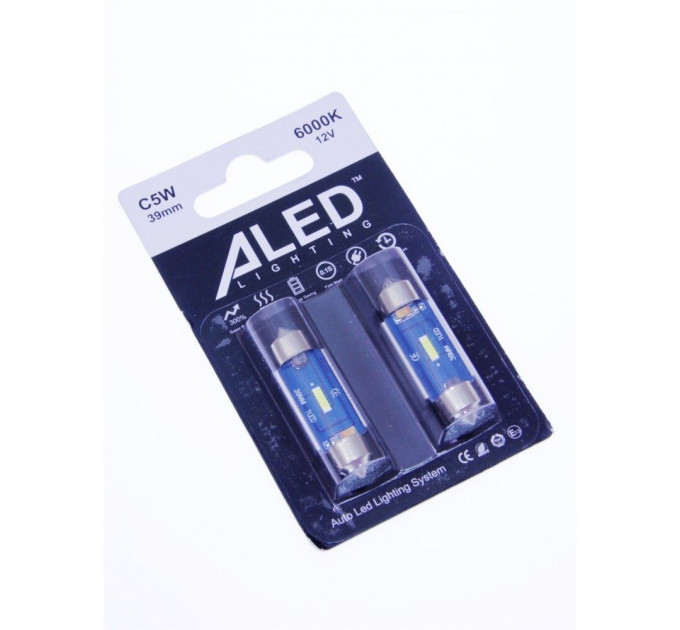 Габарит LED ALed C5W 39мм Canbus Festoon white (2шт)