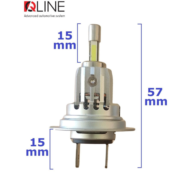 Світлодіодні лампи Qline Alpha H7 A360 6000K (2шт)