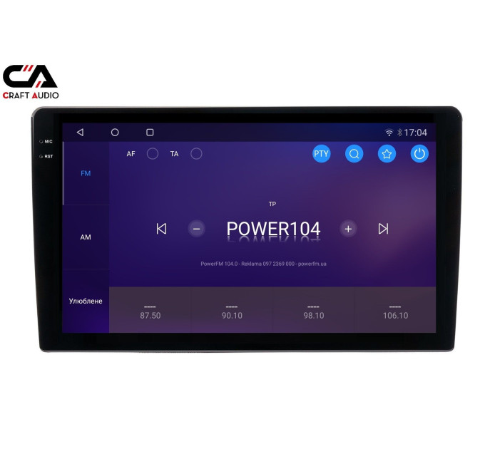 Автомагнітола CraftAudio CraftAudо QMS-108256 Android13 QLED 8+256Gb 10" 2K