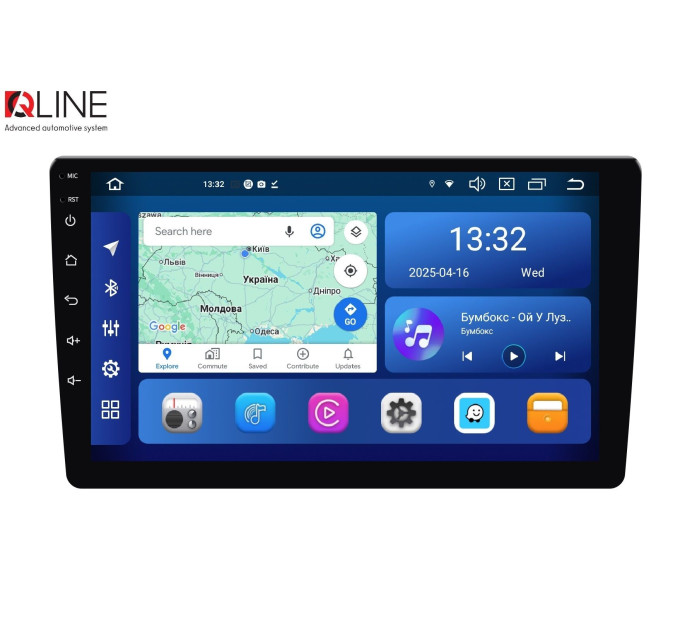 Автомагнітола Qline AMR-1033Pro DSP Android 12 3/32 10"