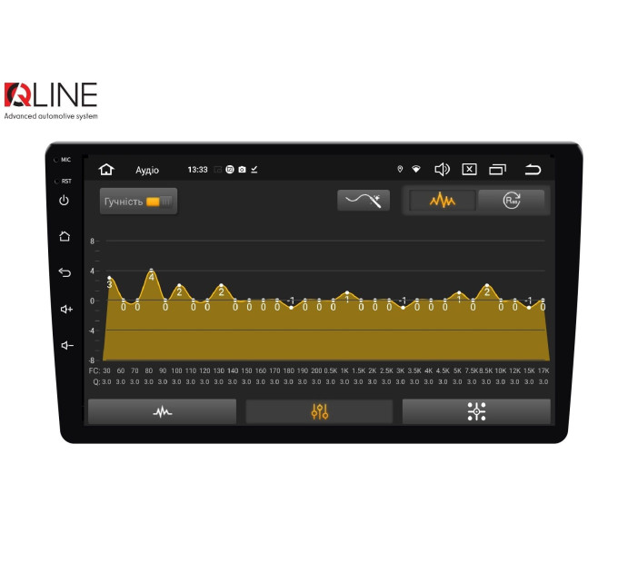 Автомагнітола Qline AMR-1033Pro DSP Android 12 3/32 10"
