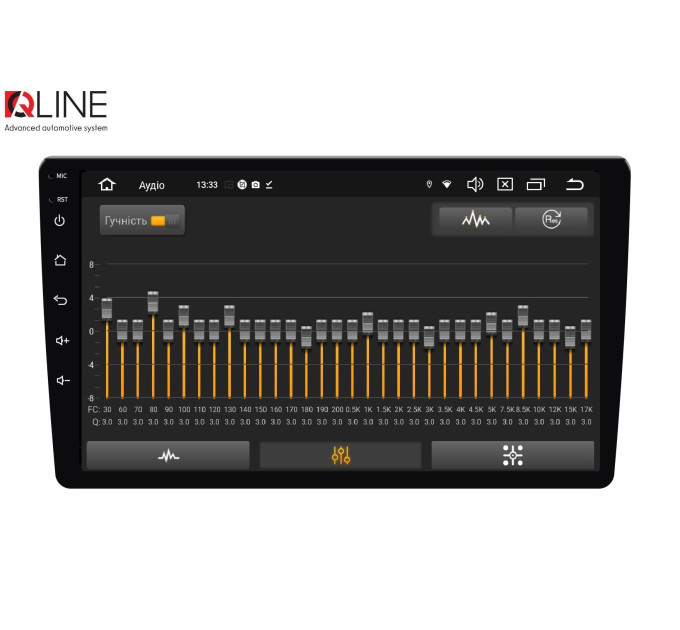 Автомагнітола Qline AMR-1033Pro DSP Android 12 3/32 10"