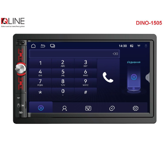 Автомагнітола Qline Dino-1505 Android 13 3/32