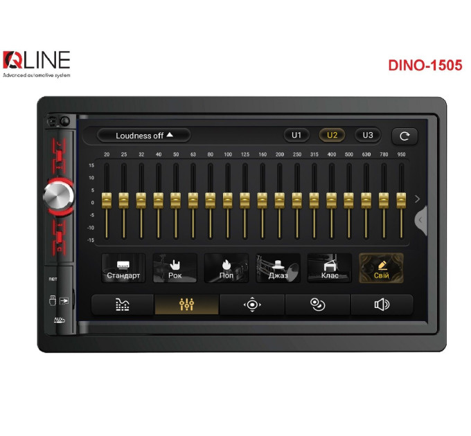 Автомагнітола Qline Dino-1505 Android 13 3/32