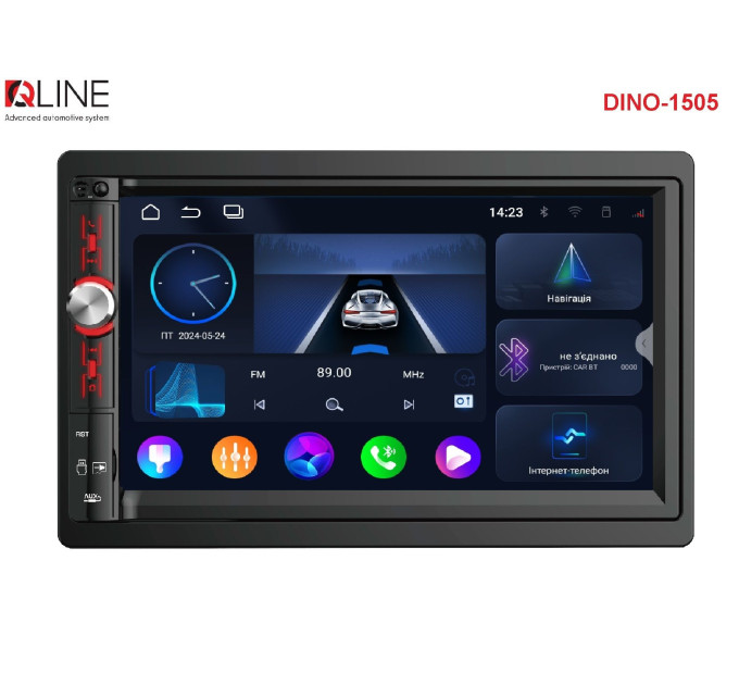 Автомагнітола Qline Dino-1505 Android 13 3/32