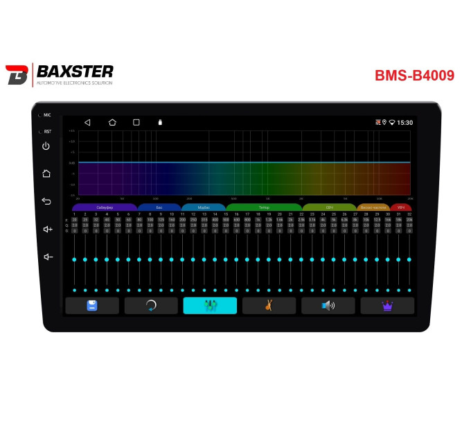 Автомагнітола Baxster BMS-B4009 Android 13 QLED 4+32Gb 9"