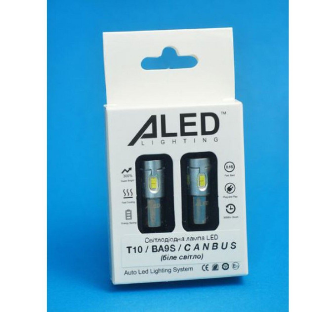 Світлодіодні лампи ALed Canbus T4W (BA9S) 2,5W white