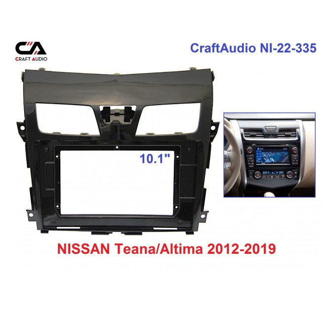 Рамка перехідна CraftAudio NI-22-335 NISSAN Teana/Altima 2012+ 10.1"