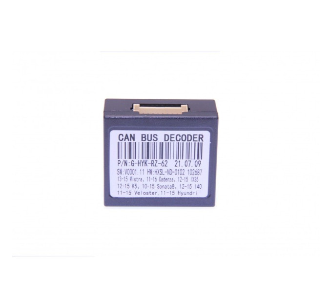 CAN блок Raise G-HYK-RZ-62 KIA/Hyundai Mistra 13-15/ Cadenza 11-16/ IX35 12-15/ K5 12-15/ Sonata8 10-15/ I40 12-15/ Veloster 11-15