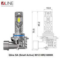 Світлодіодні лампи Qline SA (Small Active) HIR2 (9012) 6000K Світлодіодні лампи Qline SA (Small Active) HIR2 (9012) 6000K