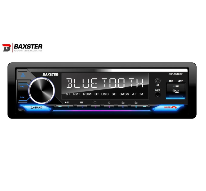 Автомагнітола BAXSTER BSF-3510BT Multicolor 7/BT