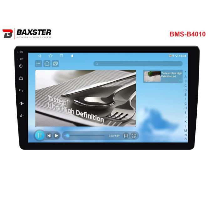 Автомагнітола Baxster BMS-B4010 Android 13 QLED 4+32Gb 10"