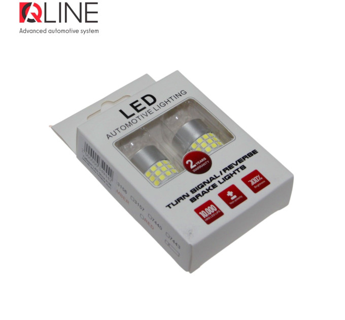 Світлодіодні лампи Qline 3156 (P27W) White CANBUS