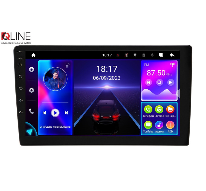 Автомагнітола Qline AMR-96128P11PRO Android 10 6/128 9''