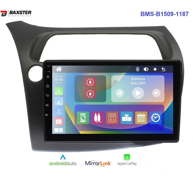 Штатна магнітола Baxster BMS-B1509-1187 Honda Civic (Hatchback) 06-11