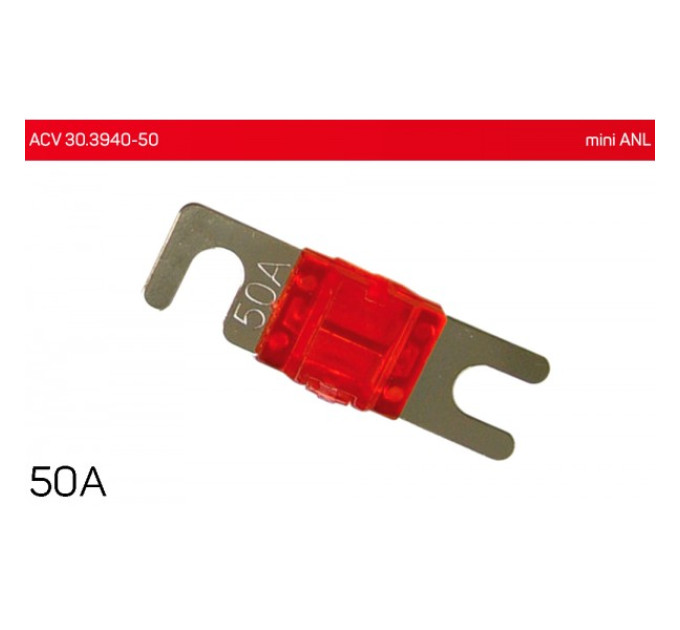 Запобіжник mini ANL 50А (1 шт.) ACV 30.3940-50