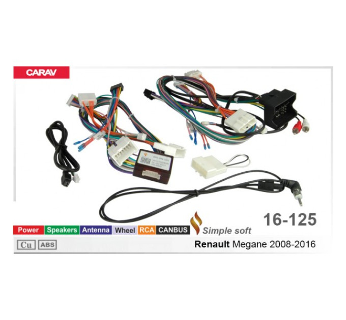 Перехідник для магнітол 9", 10.1" Renault Megane Carav 16-125