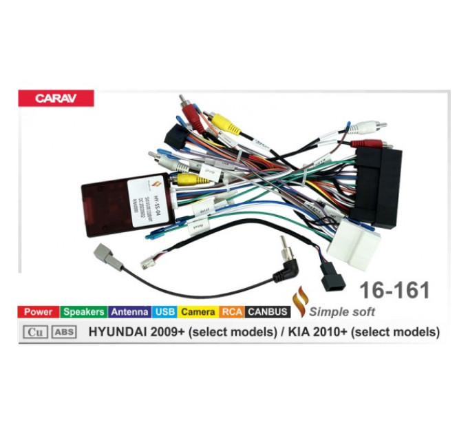 Перехідник для магнітол 9", 10.1" Hyundai, KIA Carav 16-161
