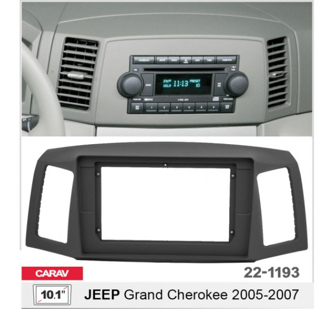 Перехідна рамка Jeep Grand Cherokee Carav 22-1193