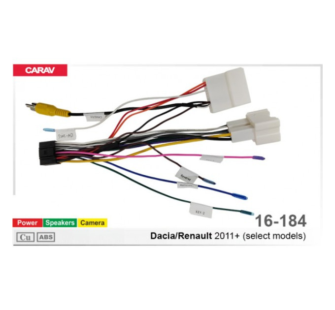 Перехідник для магнітол 9", 10.1" Renault, Dacia Carav 16-184