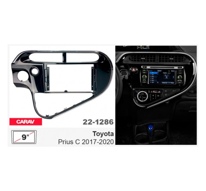 Перехідна рамка Toyota Prius C Carav 22-1286
