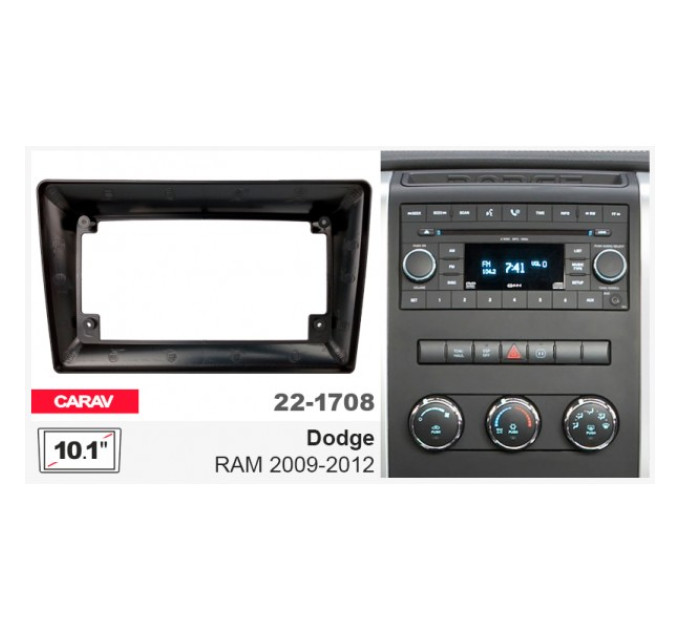 Перехідна рамка Dodge RAM Carav 22-1708