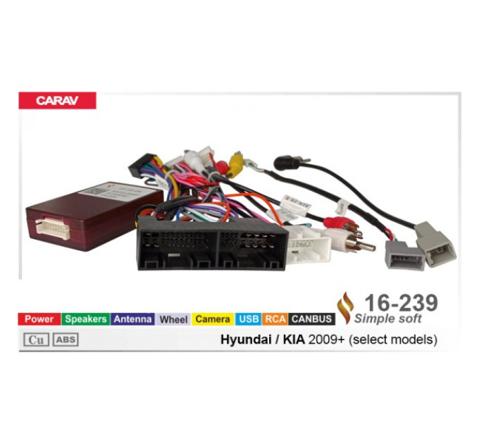 Перехідник для магнітол 9", 10.1" Hyundai, KIA Carav 16-239