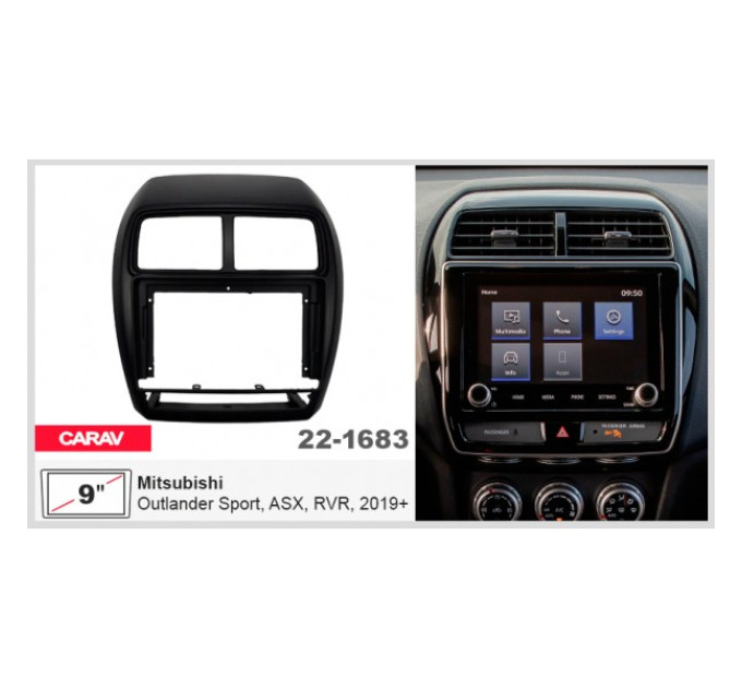 Перехідна рамка Mitsubishi Outlander Sport, ASX Carav 22-1683